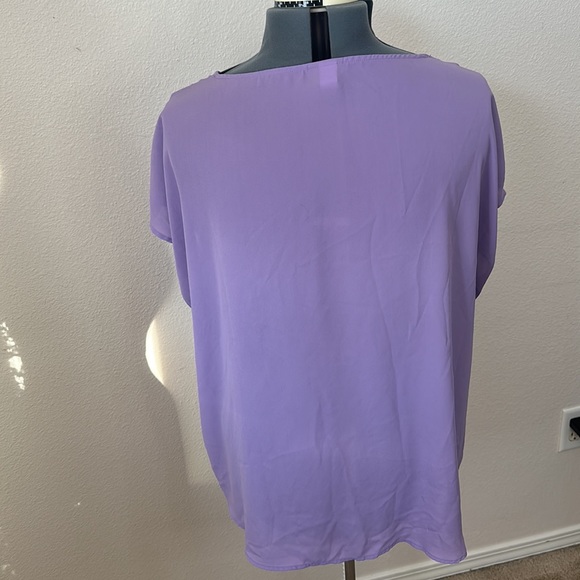 ❌SOLD❌Torrid Georgette Lace Insert Blouse - Picture 4 of 5